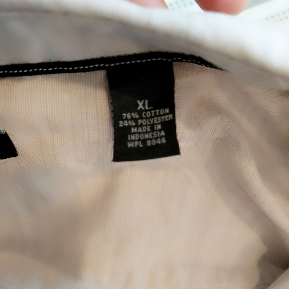 Alfani Casual Button Up Shirt - Cream - XL - Picture 2 of 6